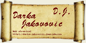Darka Jakovović vizit kartica